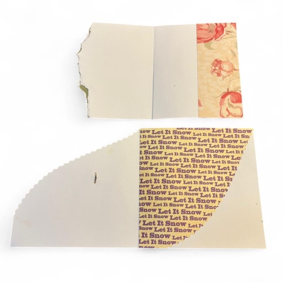 Handmade Holiday Greeting Cards w Removable Quilted Ornaments Bow Sleigh Snowman - Picture 3 of 3